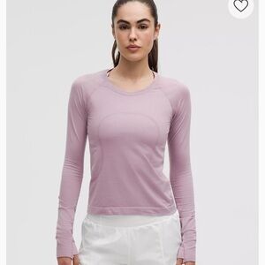 Lululemon Long Sleeve Pink Top